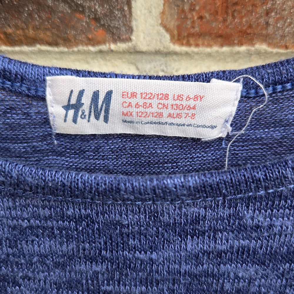 H&M Girla Blue Long Sleeve Tee